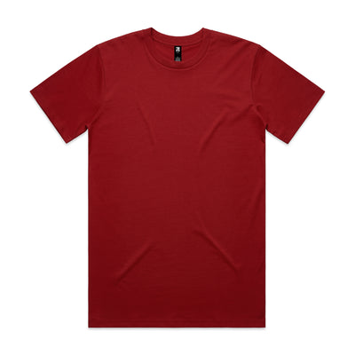 Classic heavyweight t-shirt solid red soft cotton short-sleeved perfect for workwear and uniforms
