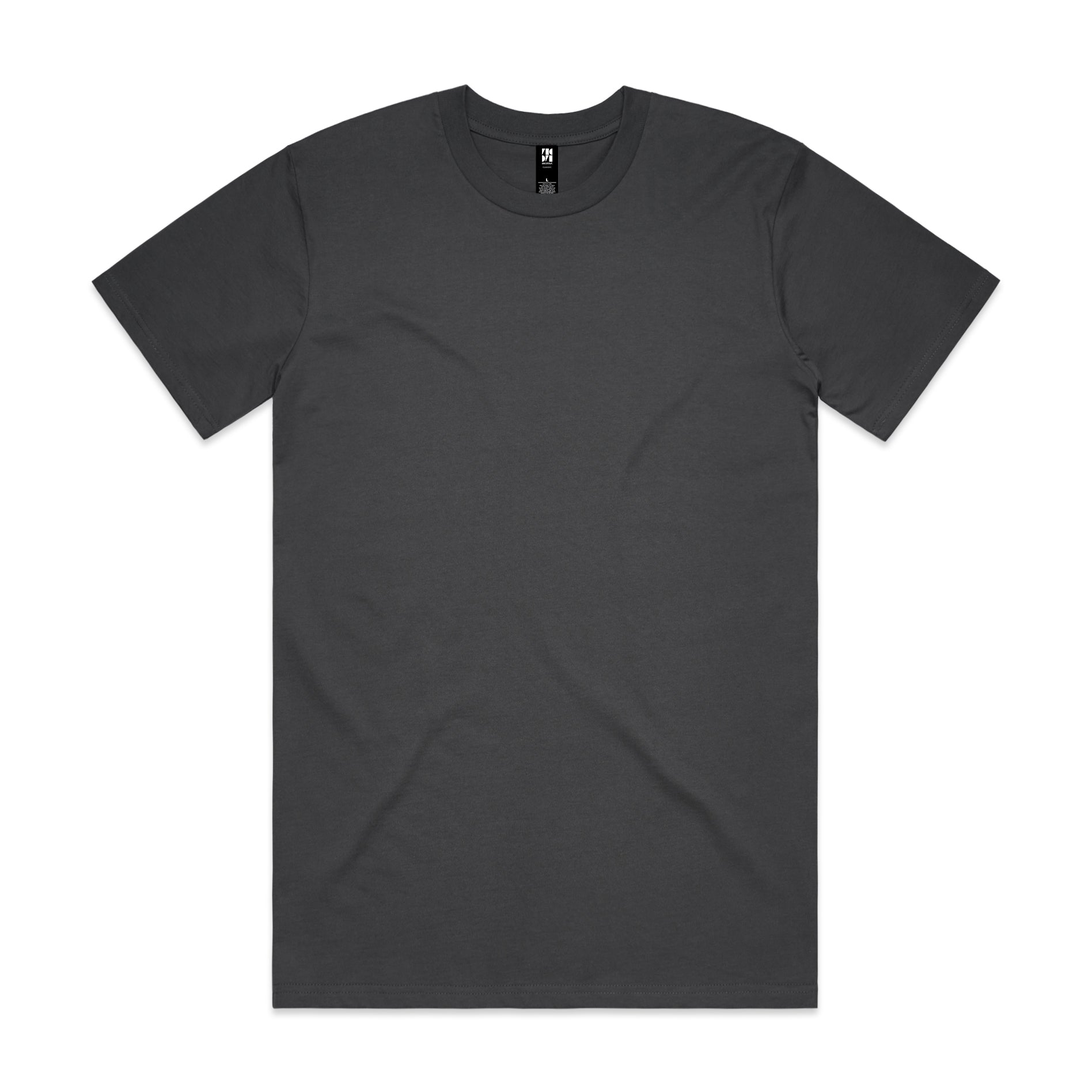 Dark gray classic heavyweight t-shirt made of soft cotton perfect for uniforms and durable workwear needs