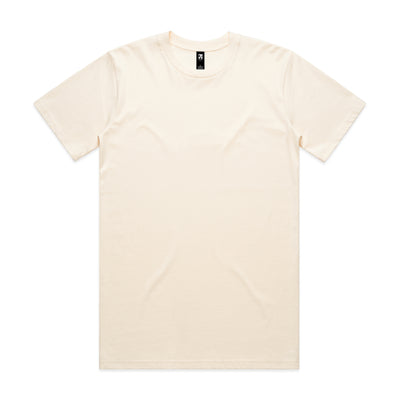 Cream-colored minimalist classic heavyweight t-shirt with subtle texture perfect for workwear and uniforms