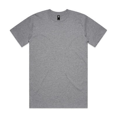 A heather gray classic heavyweight tshirt with short sleeves and subtle texture perfect for workwear uniforms