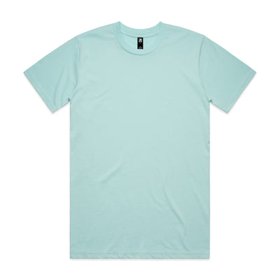 Classic heavyweight mint green cotton t-shirt with crew neck and short sleeves perfect for work uniforms and workwear