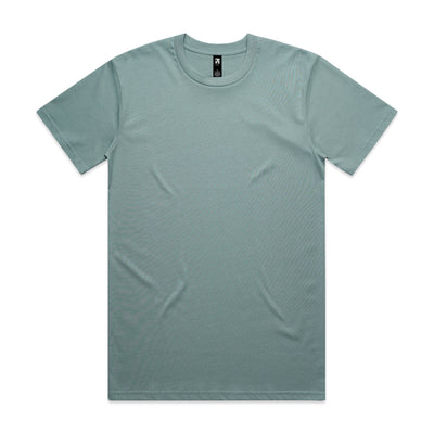 Minimalist soft sage green cotton classic heavyweight t-shirt perfect for workwear and uniforms with crew neck and short sleeves