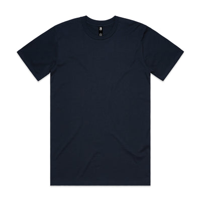 Classic heavyweight t-shirt plain navy blue cotton crew neck perfect for workwear and uniforms