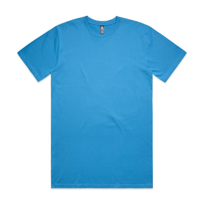 Classic heavyweight t-shirt solid bright blue soft cotton short sleeve perfect for work uniforms and workwear uniforms