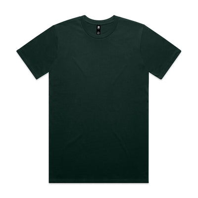Dark green classic heavyweight crew-neck t-shirt with short sleeves perfect for workwear and uniforms
