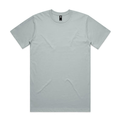Classic heavyweight t-shirt in light gray cotton blend with short sleeves perfect for work uniforms and workwear