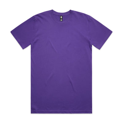 Purple classic heavyweight crew neck t shirt made of soft cotton fabric ideal for workwear and uniforms
