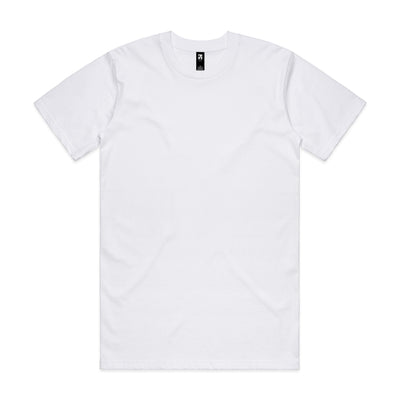 Classic heavyweight white t-shirt made of soft cotton perfect for uniforms and durable workwear essentials