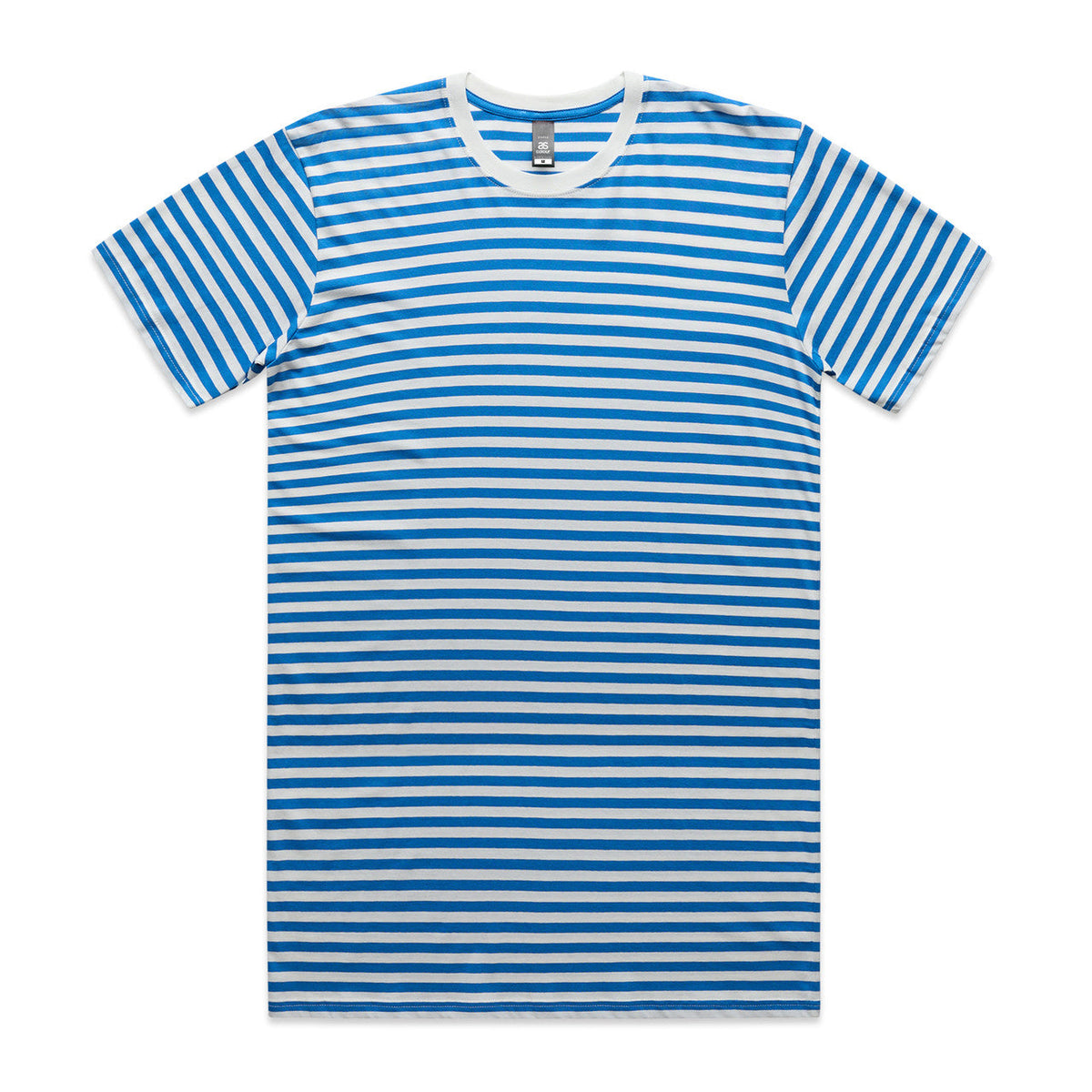 Staple Stripe Tee 5028 - Natural/Mid Blue
