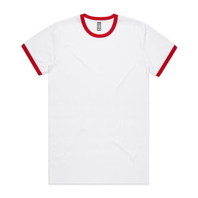 Staple Ringer Tee 5053 - White/Red