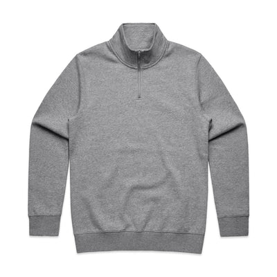 Stencil Half Zip Crew 5125 - Grey Marle