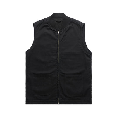 Canvas Heavy Vest 5528 - Black