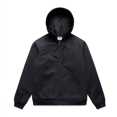 Canvas Bomber Hood Jacket 5532 - Ink Blue
