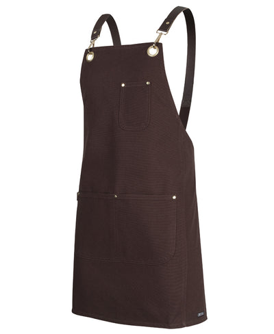 Brass Eyelet Canvas Apron with PU Strap