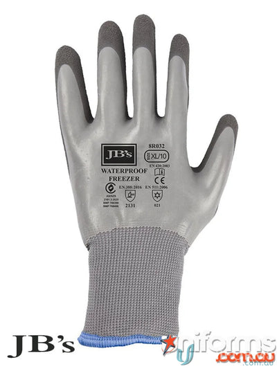 JBs 8R032 5pk. Waterproof Latex Coated Freezer Glove front product image