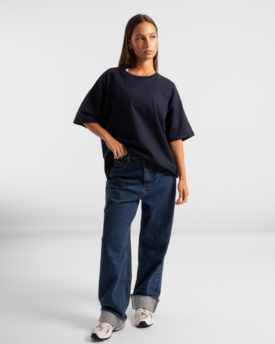 Luxe Oversized Tee - Navy
