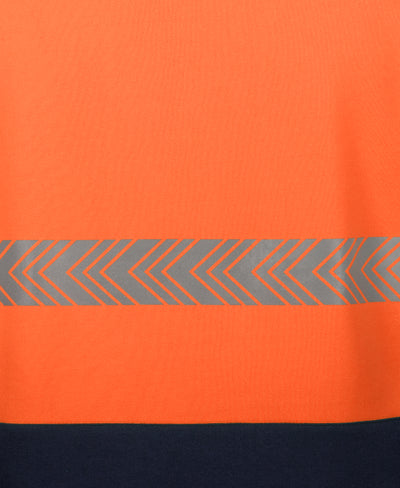 HiVis (D+N) Half Zip Segmented Tape Hoodie