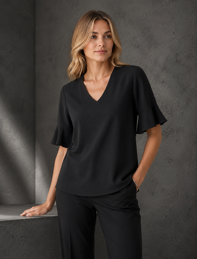 Aria Fluted Blouse