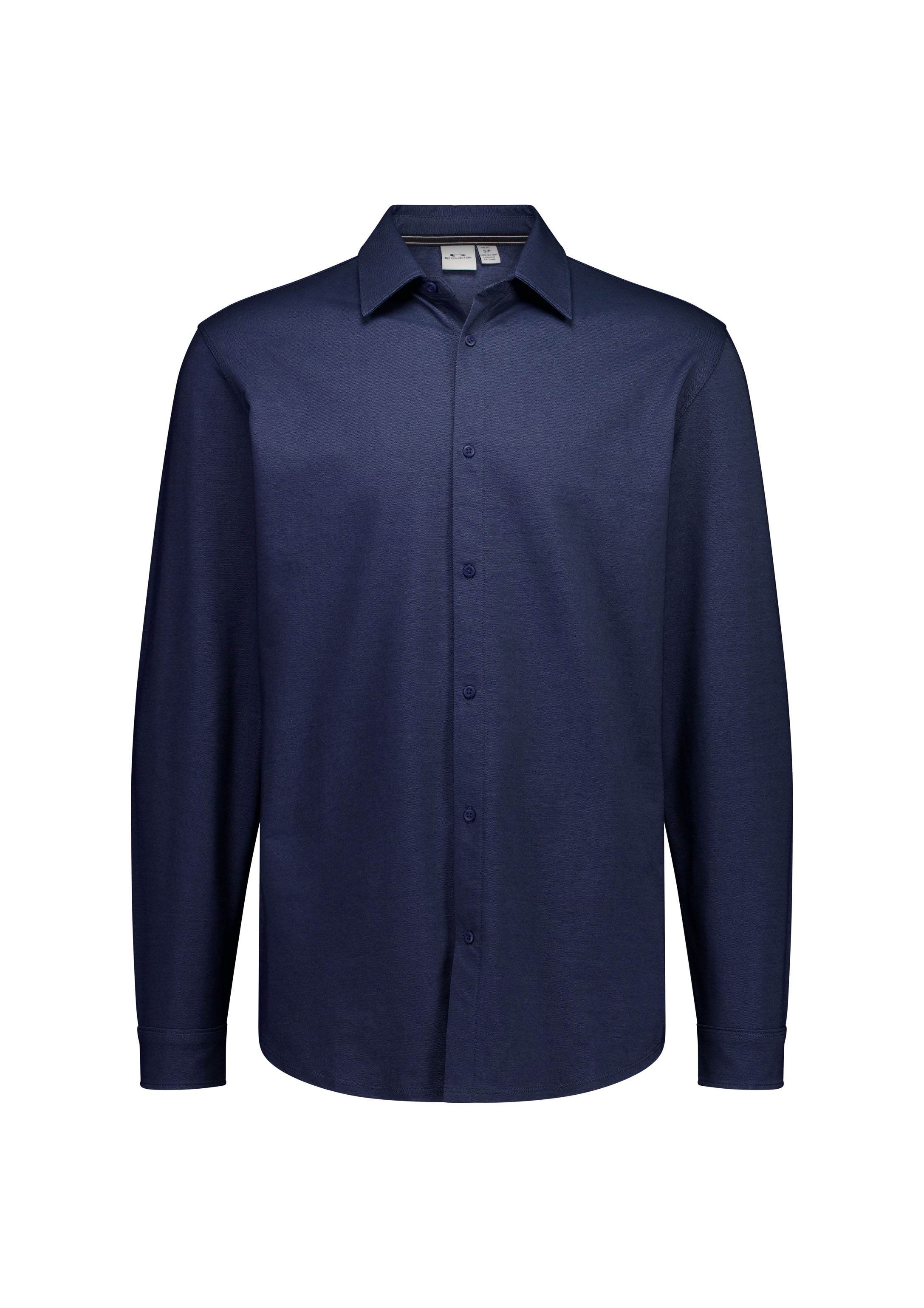 Biz Collection Mens Venture Long Sleeve Shirt BS2619ML in Denim Blue product view