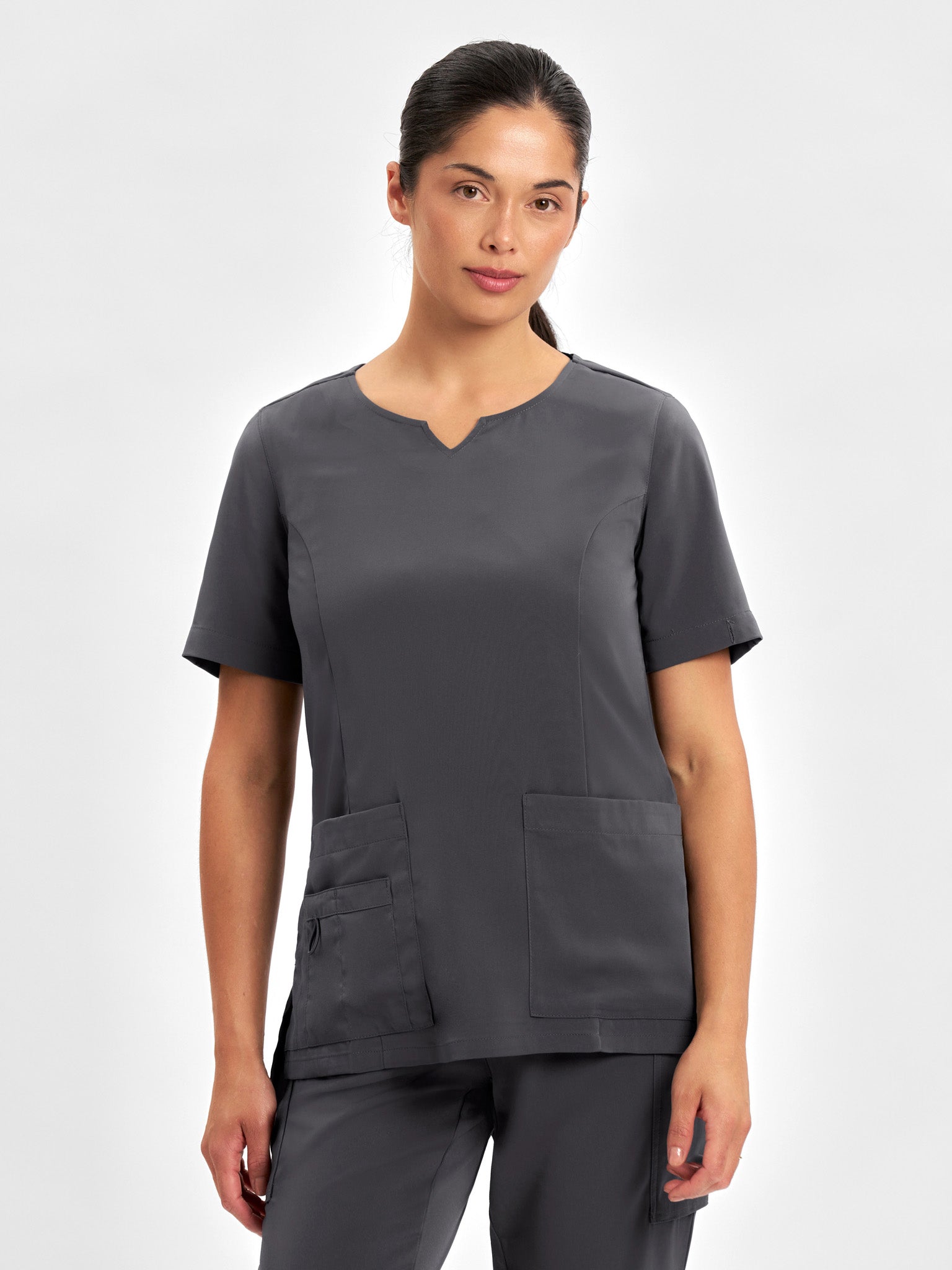 Avery Ladies Round Neck Scrub Top