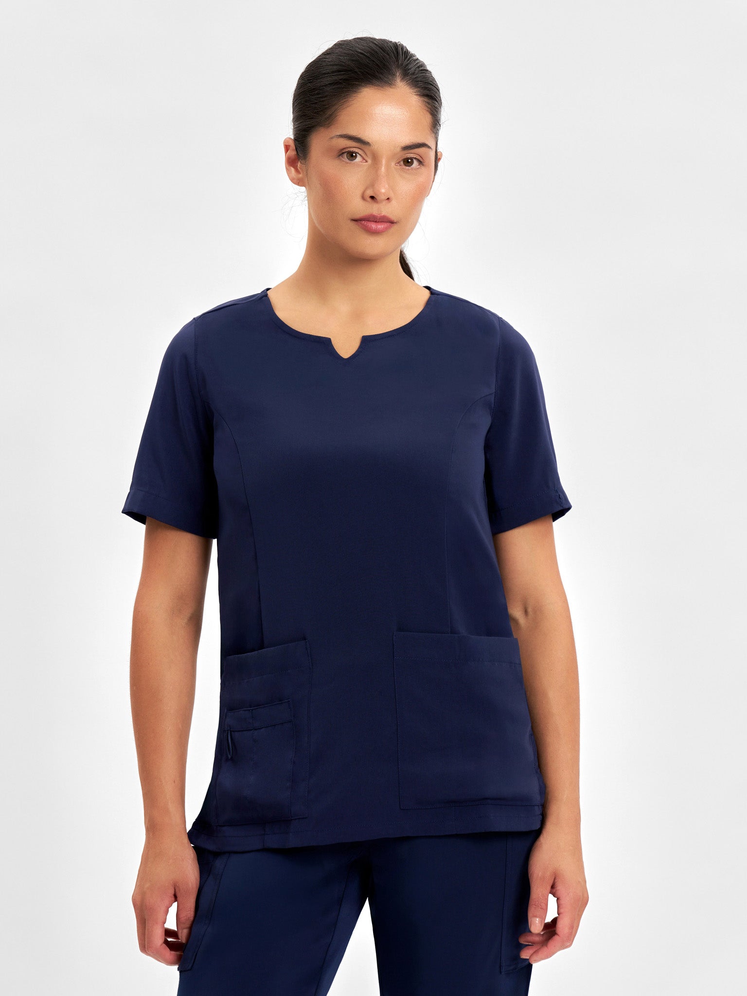 Avery Ladies Round Neck Scrub Top