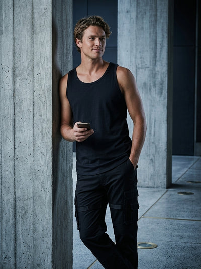 Drop Tail Cotton Singlet