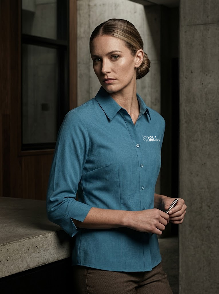 Your Library (EMB) Ezylin Ladies 3qtr Shirt