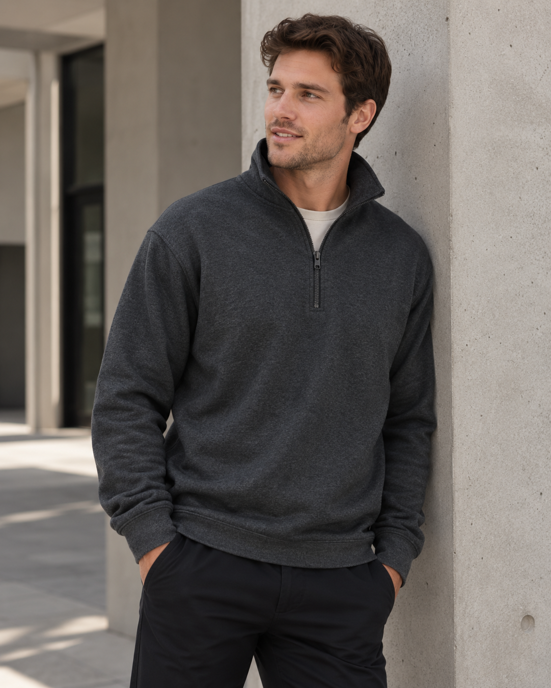 Half Zip Fleece Jumper
