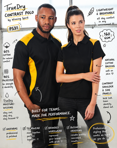 TrueDry Contrast Polo