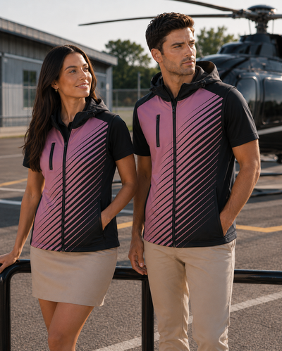VT-C116 Custom Ladies Hooded Softshell Vest