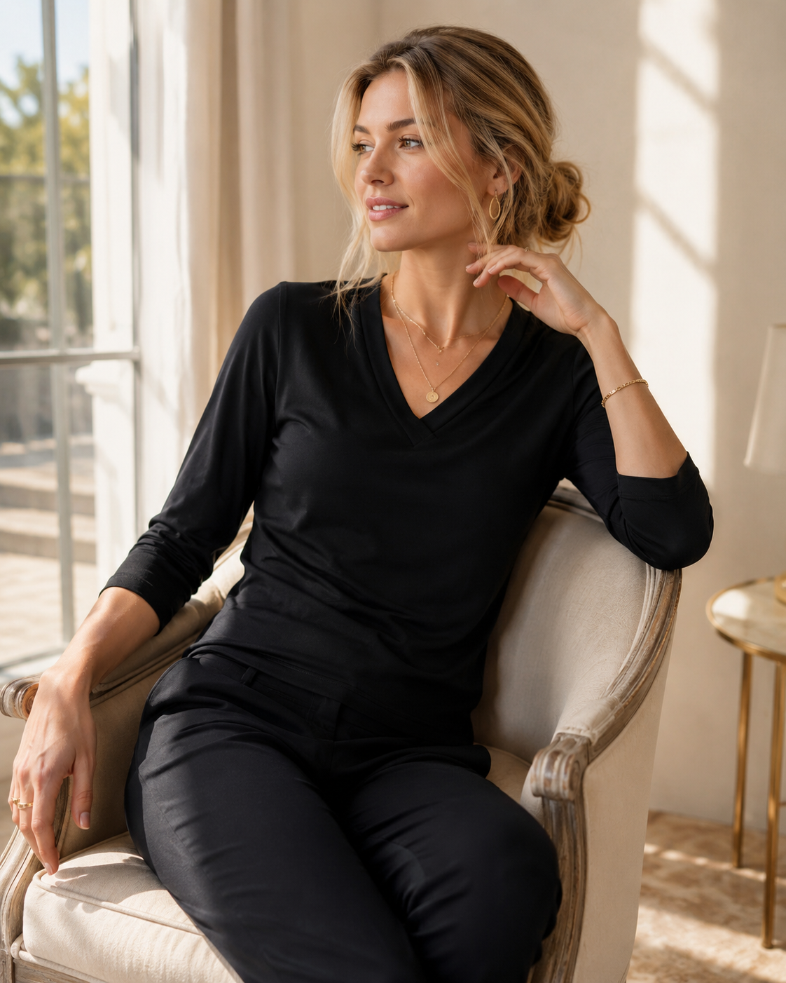 Lana 3qtr Sleeve Top