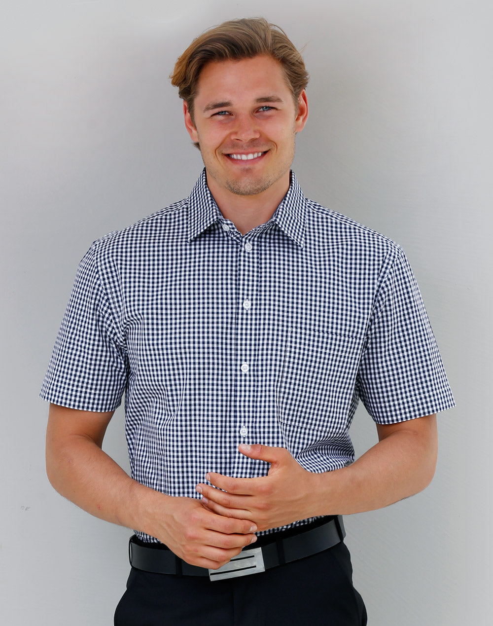 Gingham Roll Up SS Shirt Sleeve