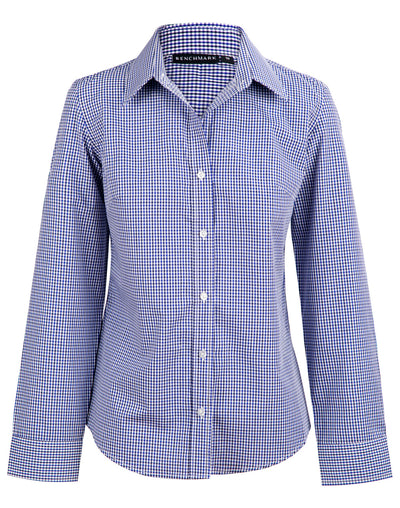 Ladies Multi-Tone Check LS Shirt