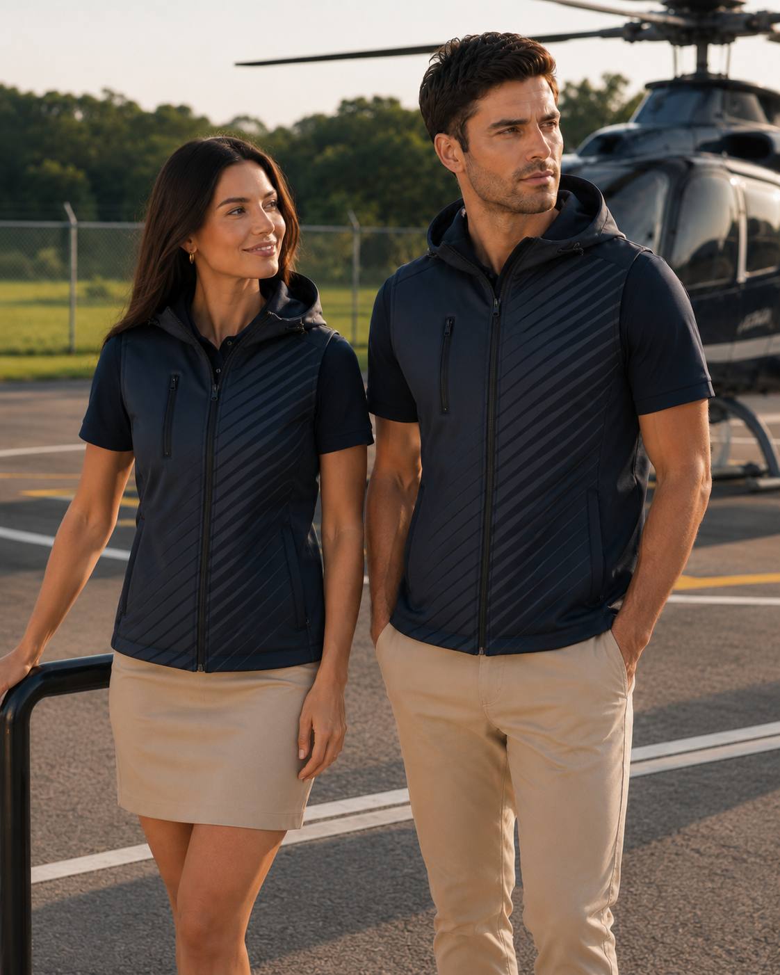 SNDSKN VT-C116 Custom Hooded Softshell Vest