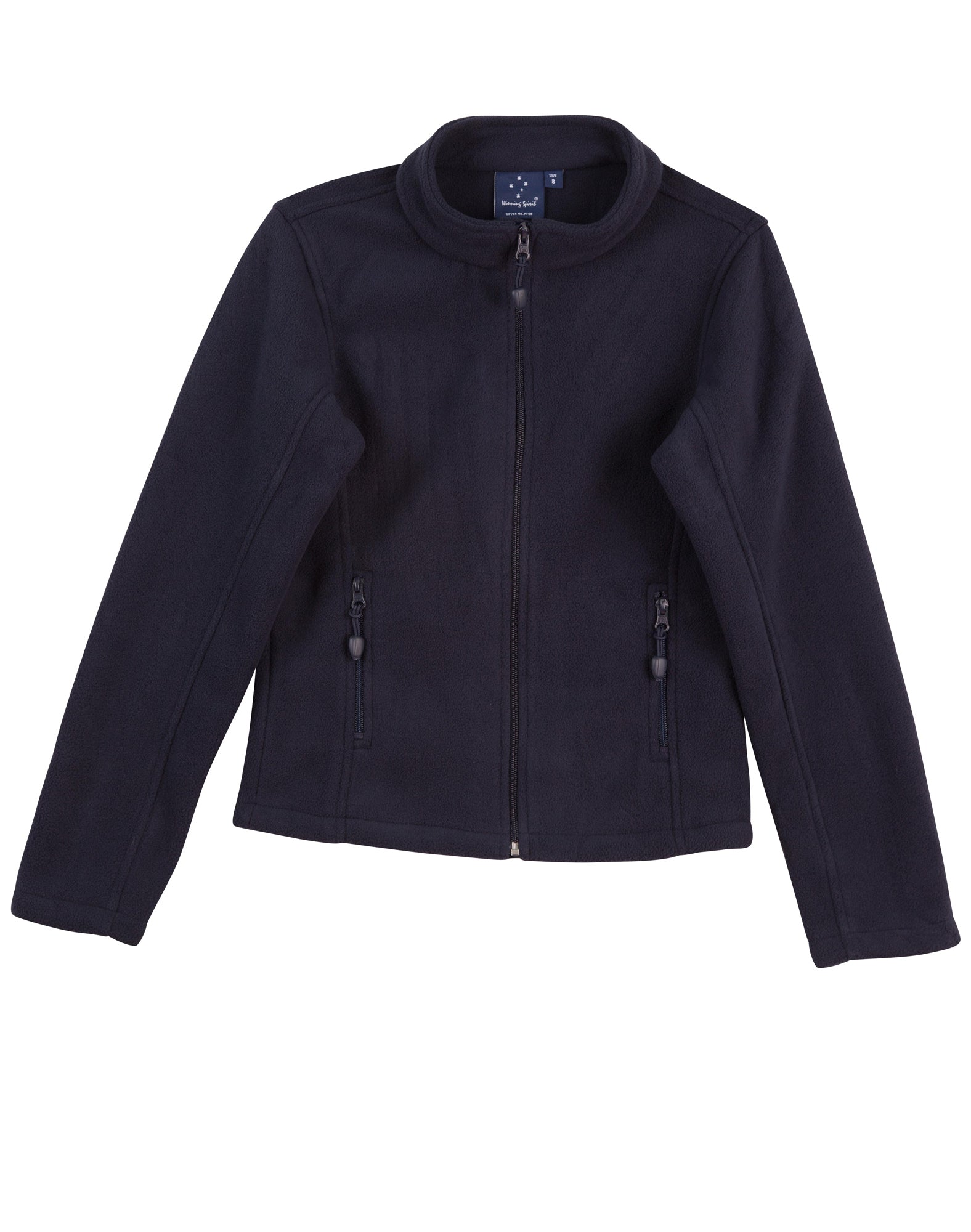 Black fleece Arjo ladies micro polar jacket with full zipper and pockets perfect for workwear uniforms