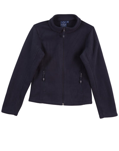 Black fleece Arjo ladies micro polar jacket with full zipper and pockets perfect for workwear uniforms