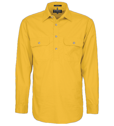 Pilbara Closed Front LS Shirt