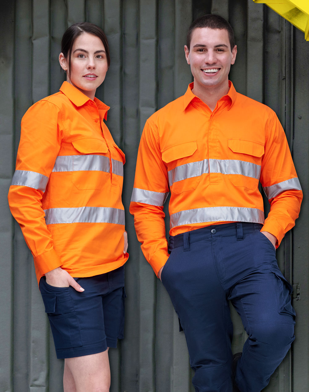 Unisex HiVis Cool Breeze Closed Front Shirt
