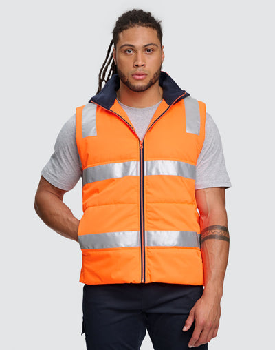 Safety Hooded Puffer Vest