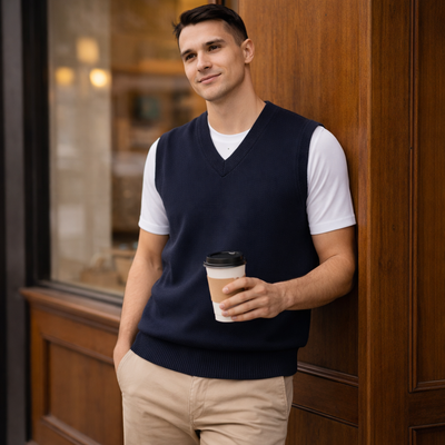 12 Gauge Knitwear 6V-JB Adult Knitted Vest front product image