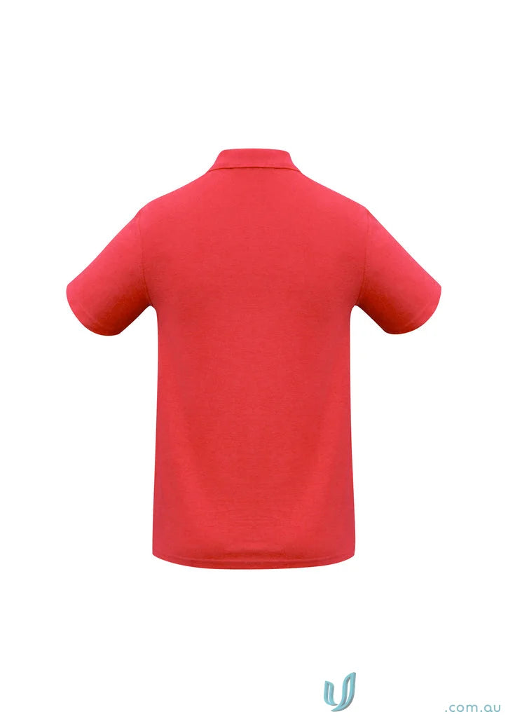 Biz Collection P400MS-DD2 ACTIVITIES Mens (EMB-W) Polo in Red