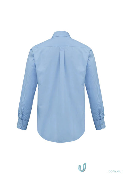 Biz Collection S10510-DD2 ADMIN Mens (EMB-N) L/S Shirt in Light Blue