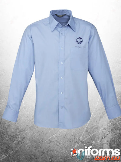 Biz Collection S10510-DD2 ADMIN Mens (EMB-N) L/S Shirt in Light Blue front product image