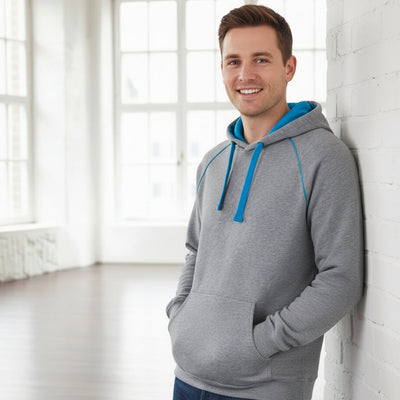 JBs 3CFH Adults Contrast Fleecy Hoodie