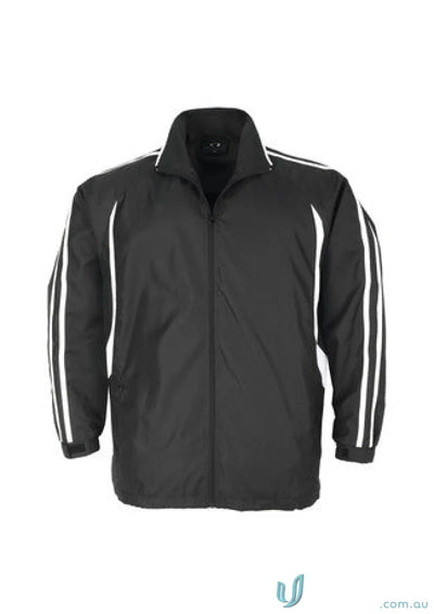 Biz Collection J3150 Adults Flash Track Top in Black/White