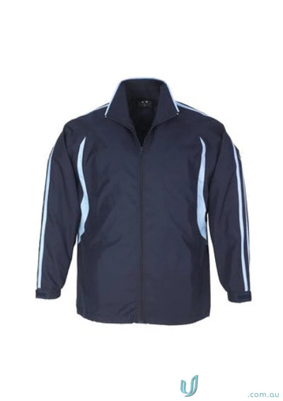 Biz Collection J3150 Adults Flash Track Top in Navy/Sky