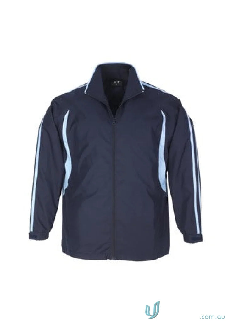 Biz Collection J3150 Adults Flash Track Top in Navy/Sky