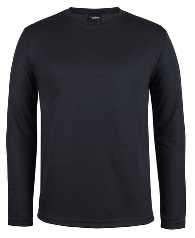 JBs 7PLFT Adults LS Poly Essential Tee in Black