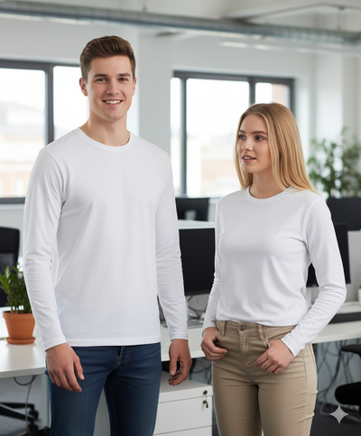 JBs 7PLFT Adults LS Poly Essential Tee in White front product image