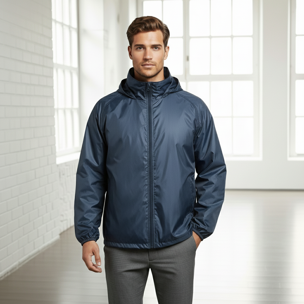 3RFJK 3RFJK-1 Adults Rain Forest Jacket in Navy